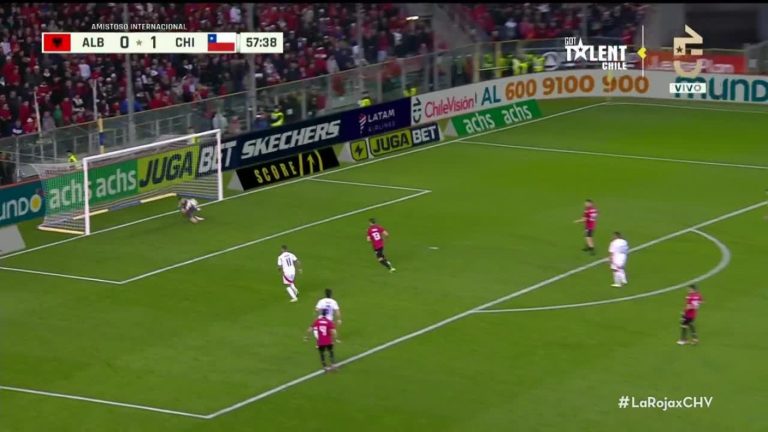 ¡Lo tuvo Chile! Eduardo Vargas casi marcó el segundo tanto para la Roja ante Albania