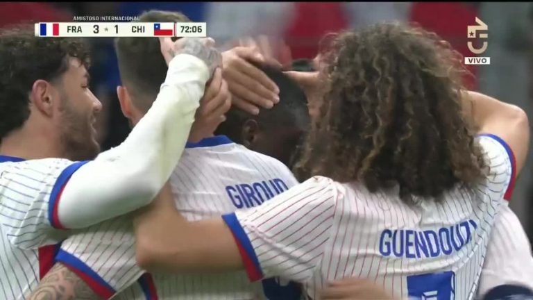 ¡El tercero de Francia ante La Roja! Giroud marcó el 3 a 1 de los galos sobre Chile