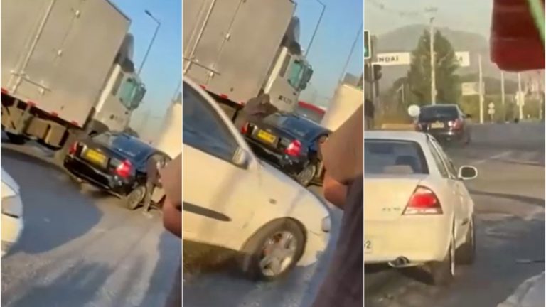 Delincuentes usaron armas largas en violento robo contra camión: El vehículo estaba vacío