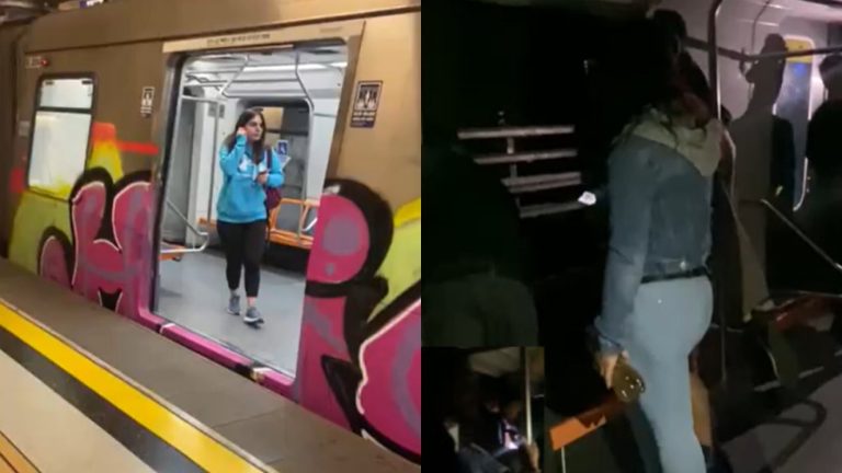 Pasajeros debieron sacar ventana por olor a químicos tras nueva vandalización en Metro de Santiago