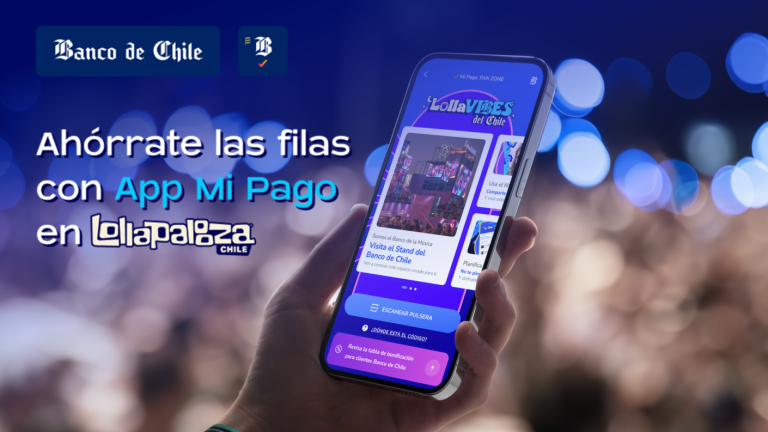¡Evita las filas en Lollapalooza 2024! Banco de Chile bonificará a quienes recarguen su pulsera con Mi Pago