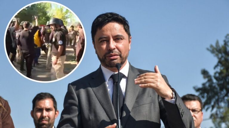 Arrojaron piedras: Alcalde Rodolfo Carter fue increpado en vivo en toma de La Florida