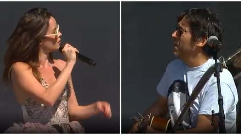 Para interpretar un mítico hit: Monsieur Periné invitó a Claudio Narea al escenario del Lollapalooza 2024