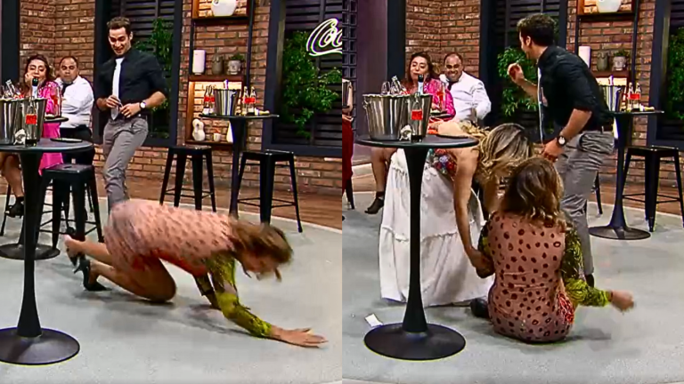 Trini Cerda tuvo aparatosa caída en final Top Chef Vip: Hasta Pincoya corrió para ayudarla