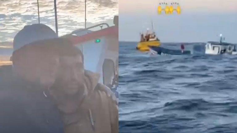 Registran regreso a tierra de pescadores que estuvieron perdidos una semana sin comida