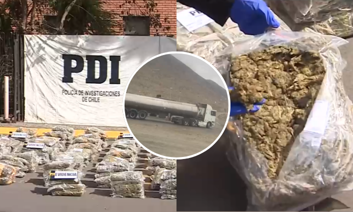 Impresionante descubrimiento: Incautan camión aljibe que transportaba más de 400 kilos de droga