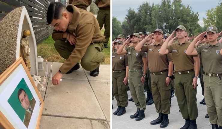 Carabineros rindieron emotivo adiós a teniente Sánchez: 