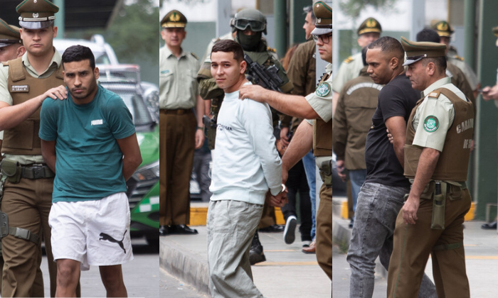 Captan desafiante actitud ante cámaras de detenidos por asesinato de carabinero en Quinta Normal