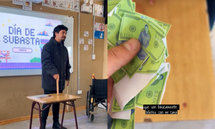 ¿Un genio? Profesor chileno reliza subastas con 