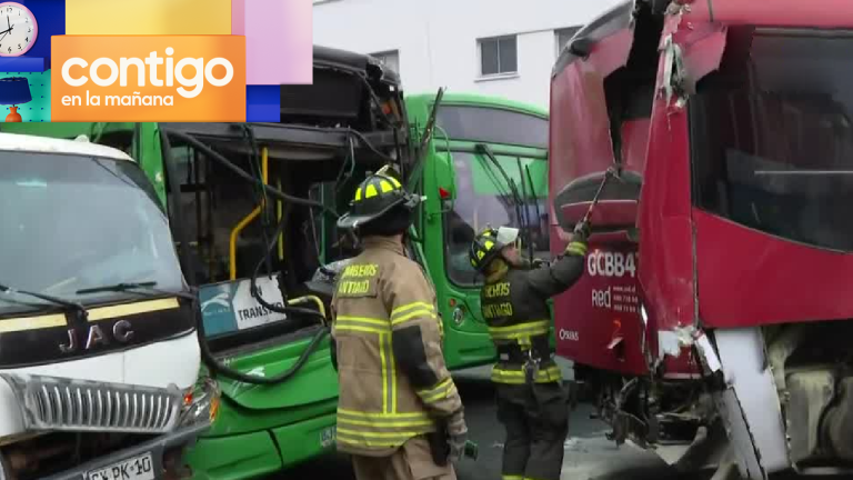 Choque de buses deja más de 20 lesionados en cercanías a La Vega Central