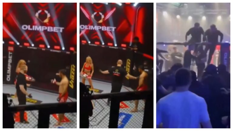 Repudiable: Luchador iraní pateó a presentadora sobre el ring y fue expulsado de por vida