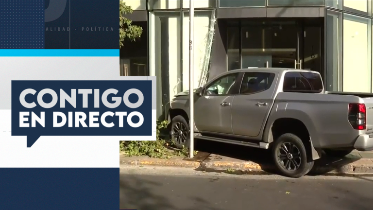 Camioneta robada en Linares chocó con oficina en Santiago: Delincuente es menor de edad