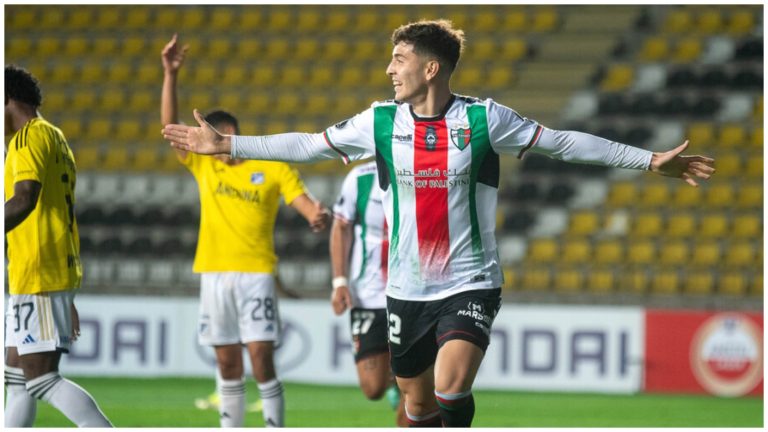 Palestino obtuvo un revitalizador triunfo ante Millonarios y mete presión en Copa Libertadores