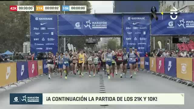 Maratón de Santiago 2024: Así fue el inicio de los 21K y 10K