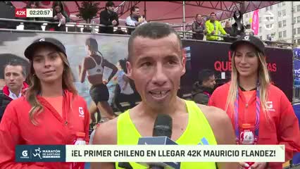 Maratón de Santiago 2024: Mauricio Flandez fue el primer chileno en llegar a la meta en 42K