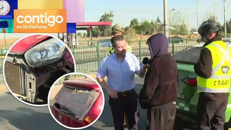 Fiscalización en La Pintana: Particular estado del automóvil llamó la atención en matinal