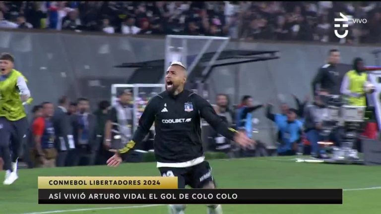¡Eufórico! Así fue la desenfrenada celebración de Arturo Vidal en el gol de Colo Colo