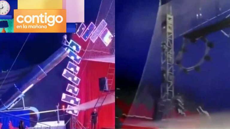 “Hombre bala” se mantiene grave tras caer fuera de malla de seguridad