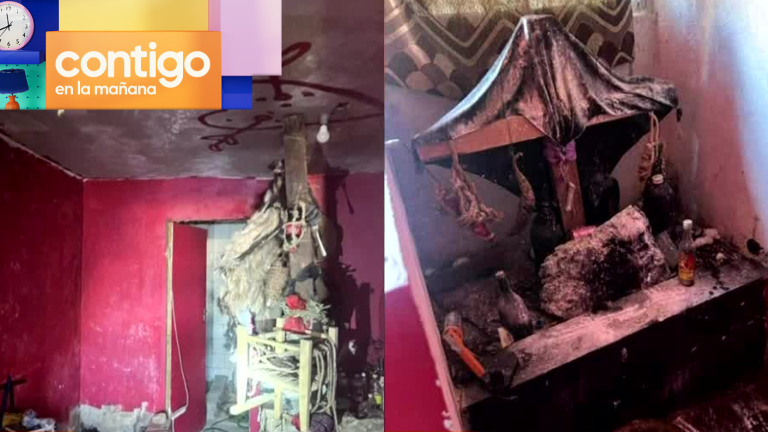 ¿Magia negra? Imágenes exclusivas muestran altares encontrados en toma de Cerrillos