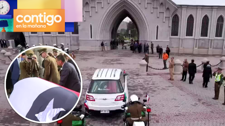 Emotivo funeral: Así fue la llegada del féretro del mayor Emmanuel Sánchez al cementerio