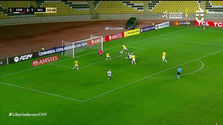 ¡De no creer! Palestino se perdió el tercero tanto tras error de la zaga de Millonarios