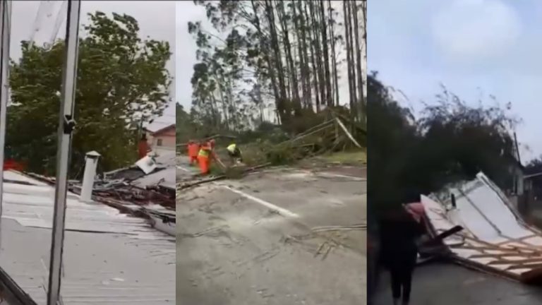 Fuerte temporal azotó a la región de Los Lagos: Cortes en rutas y suspensión de servicio eléctrico