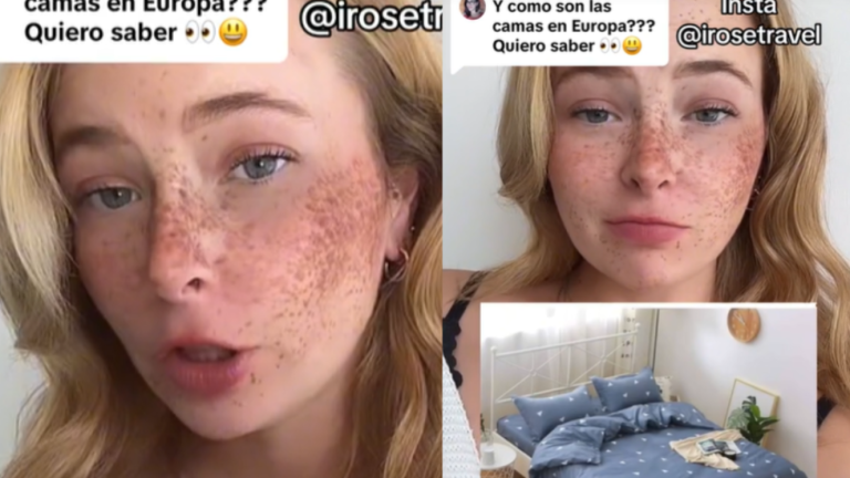 Belga tiktoker en Chile explicó curiosa diferencia entre cama nacional y una europea