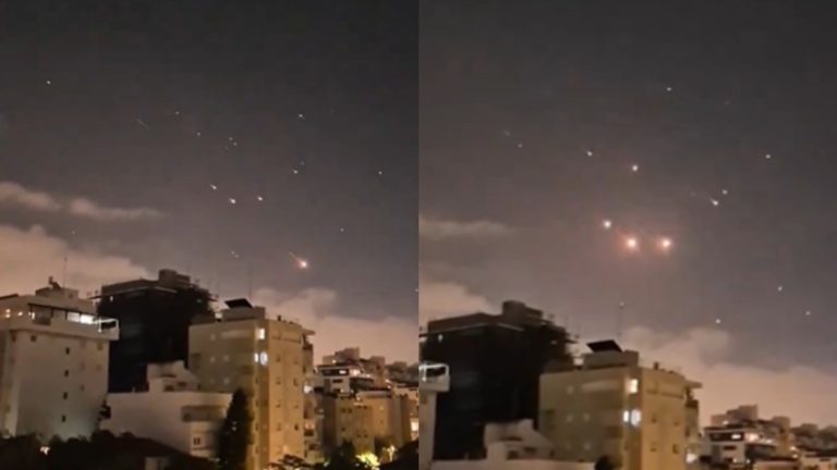 VIDEO | Cúpula de hierro de Israel se activa ante ataque de drones iraníes