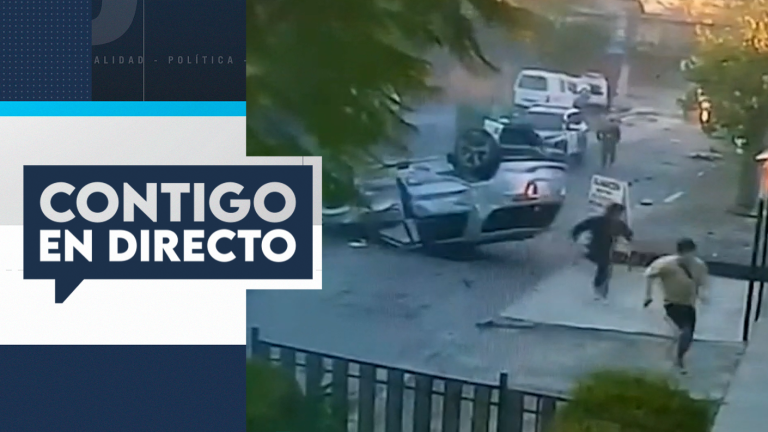 Sujetos escaparon de fiscalización, chocaron y volcaron en La Florida