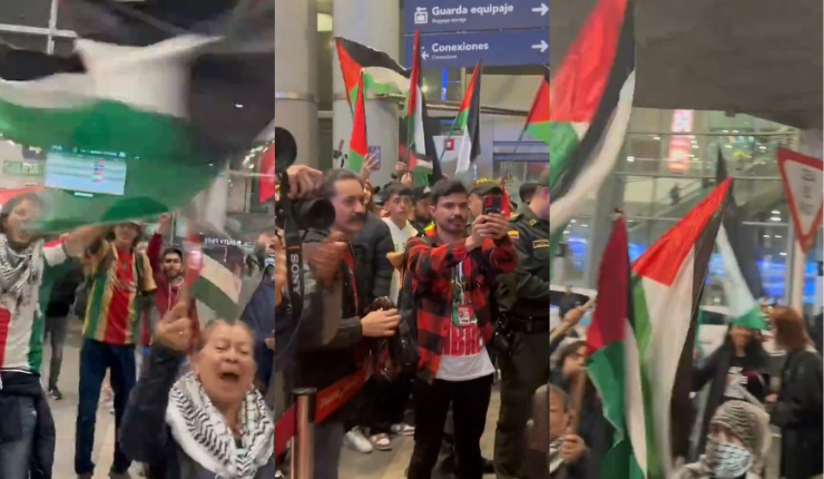 El emotivo recibimiento de hinchas a Palestino en Colombia: Jugarán duelo vital por la Libertadores