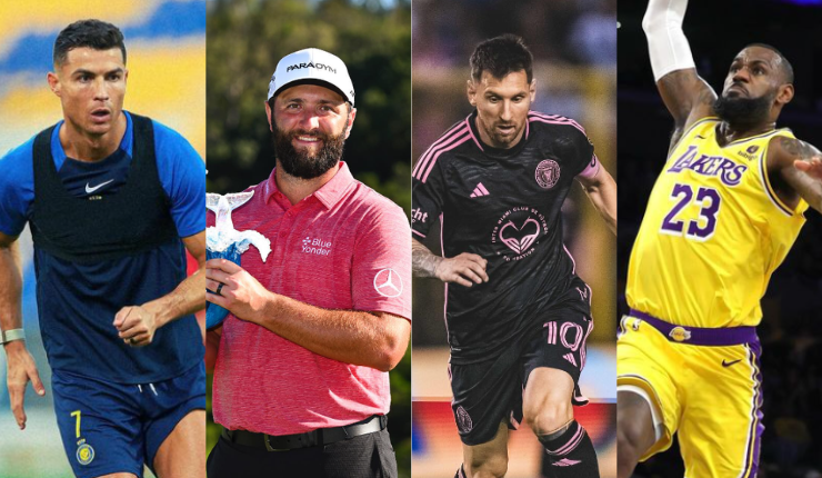 Con Cristiano Ronaldo a la cabeza: El ranking de los 10 deportistas mejor pagados en 2024