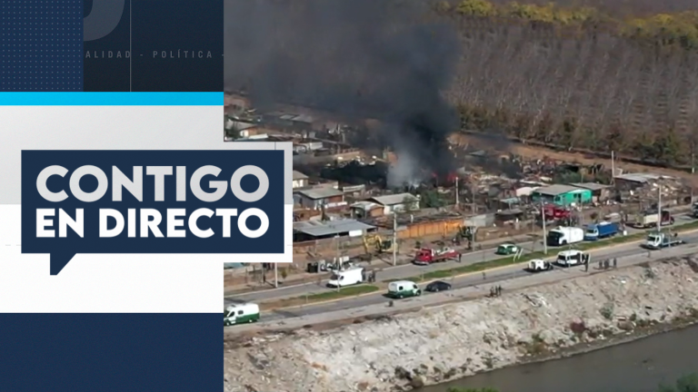 Último minuto: Foco de incendio afectó a toma en Cerro Navia