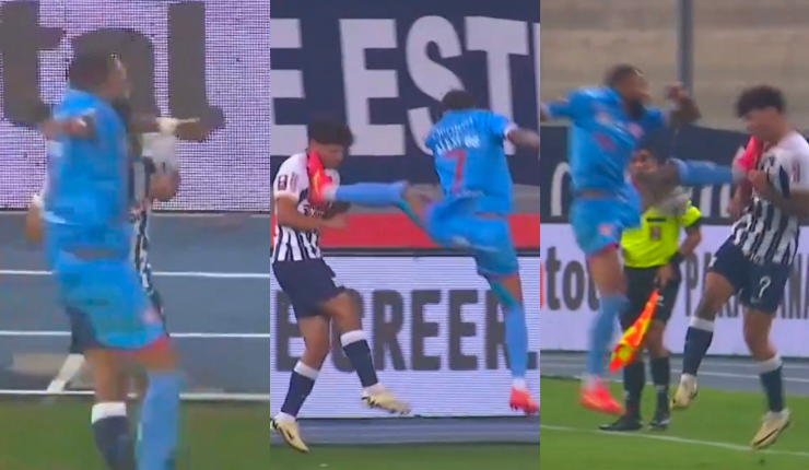 Digno de la UFC: La impactante patada voladora que remeció a todo el fútbol peruano