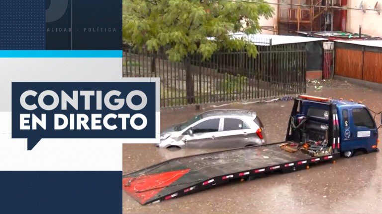 Conductores quedaron atrapados por calles anegadas en Puente Alto: Vecinos piden ayuda municipal