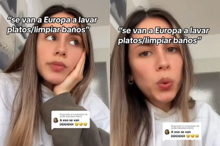 Tiktoker lanzó furioso descargo a seguidora que se burló por limpiar baños en Europa: “Es tan...”