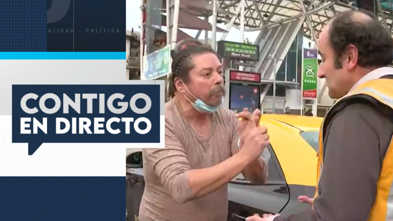 Conductor furioso por fiscalización en Estación Central: Decomisaron taxímetro con sellos cortados