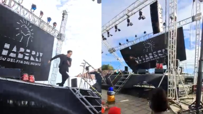 Se coronó de escapista: Mago logró salvarse tras colapso de escenario en show de San Antonio