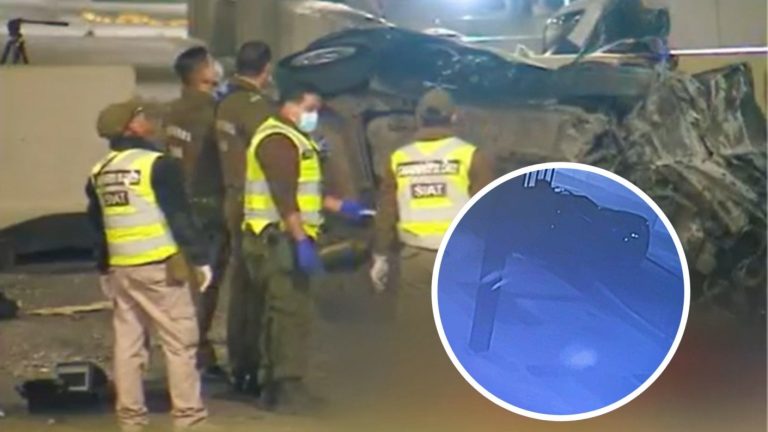 Lo golpeó de lleno: Registran instante en que vehículo chocó en paseo Bandera