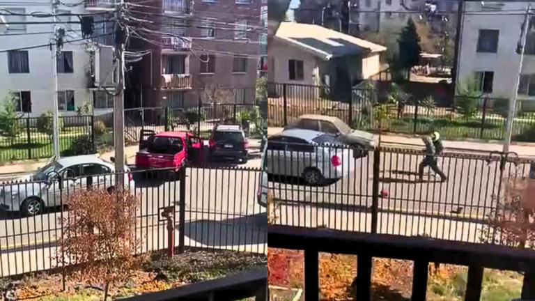 Video captó violento portonazo frustrado en La Florida: Víctima fue herida a bala