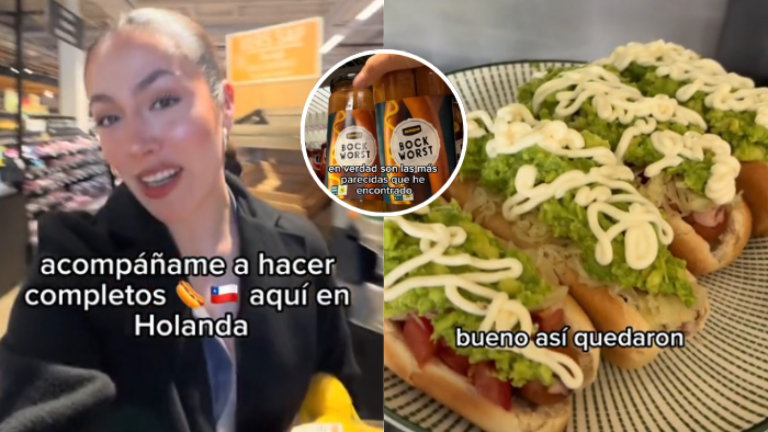 ¿Son más baratos en Europa? Chilena en Ámsterdam impactó con precio de los completos chilenos