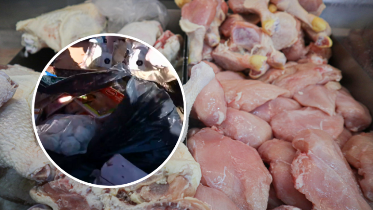 Estaba listo para la venta: Seremi de Salud decomisó toneladas de pollo en mal estado en El Bosque