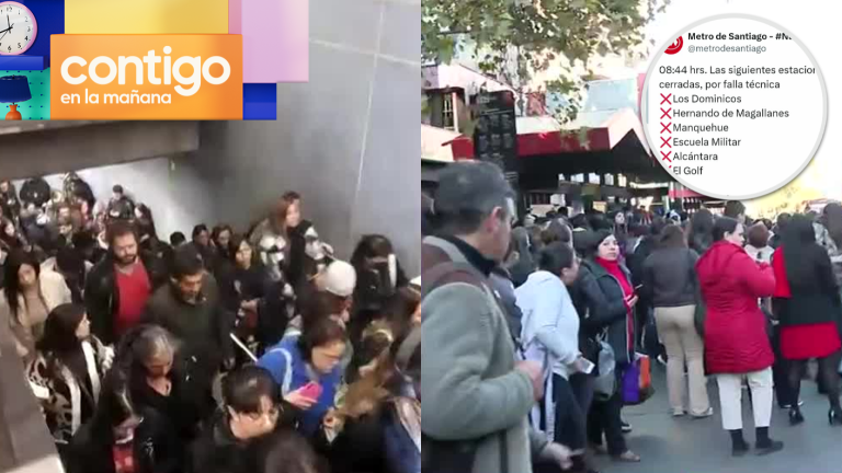 Colapsa Santiago tras falla técnica en el metro: 6 estaciones de la Línea 1 están cerradas