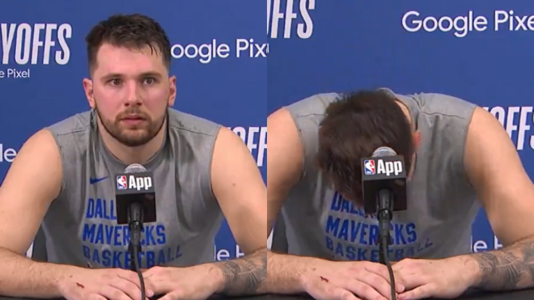Insólito: Conferencia de prensa de Luka Doncic es interrumpida por reconocido audio íntimo