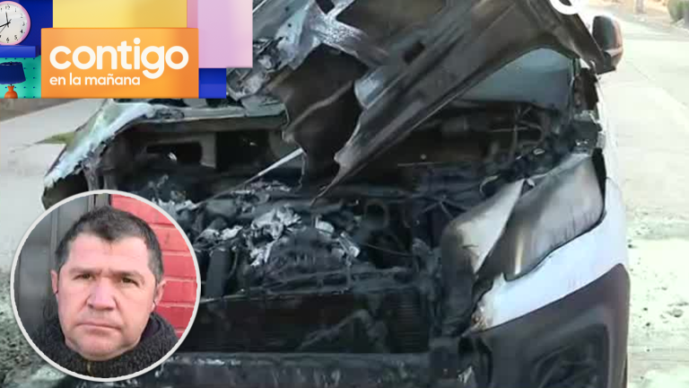 Rompió el silencio: Ex pareja de hombre al que le quemaron auto se defendió