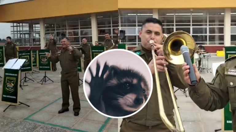 ¡Locura total! Orquesta de Carabineros desataron euforia en colegio al tocar el hit viral “Pedro”