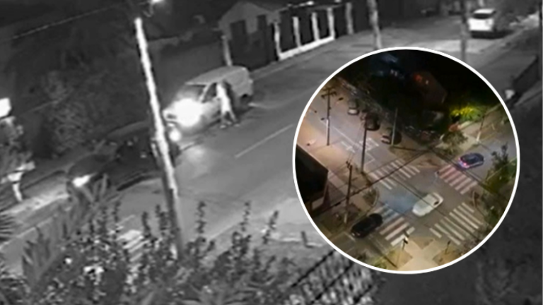 Cámaras registraron dos encerronas en 5 minutos: Tour delictual terminó en balacera en Macul