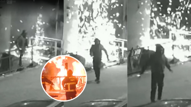 Video clave muestra cómo hombre fumando originó grave incendio en Cerrillos