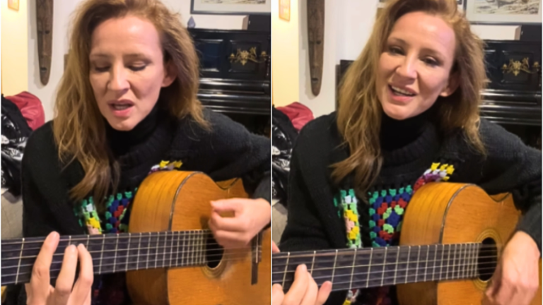 ¿Talento oculto? Sigrid Alegría encantó con cover de Los Tres en pleno día lluvioso