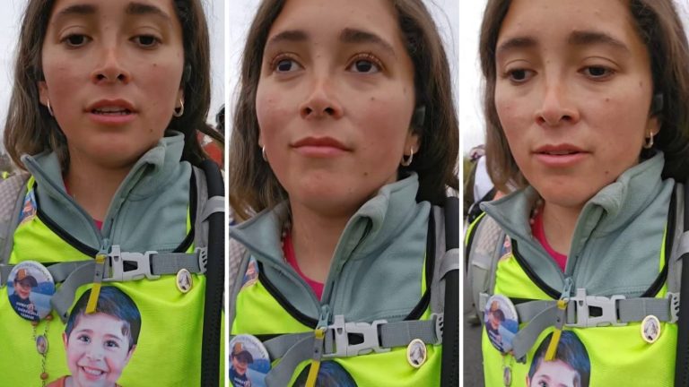 Mamá de Tomás Ross preocupó por estado de salud durante caminata: “Estoy más o menos”