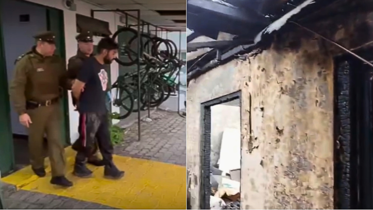 Hombre fue detenido por agredir y quemar casa de pareja en Macul: Quedó en prisión preventiva